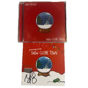 Brad Paisley “Snow Globe Town” CD W/ Signed Art Card Country Music Autographed